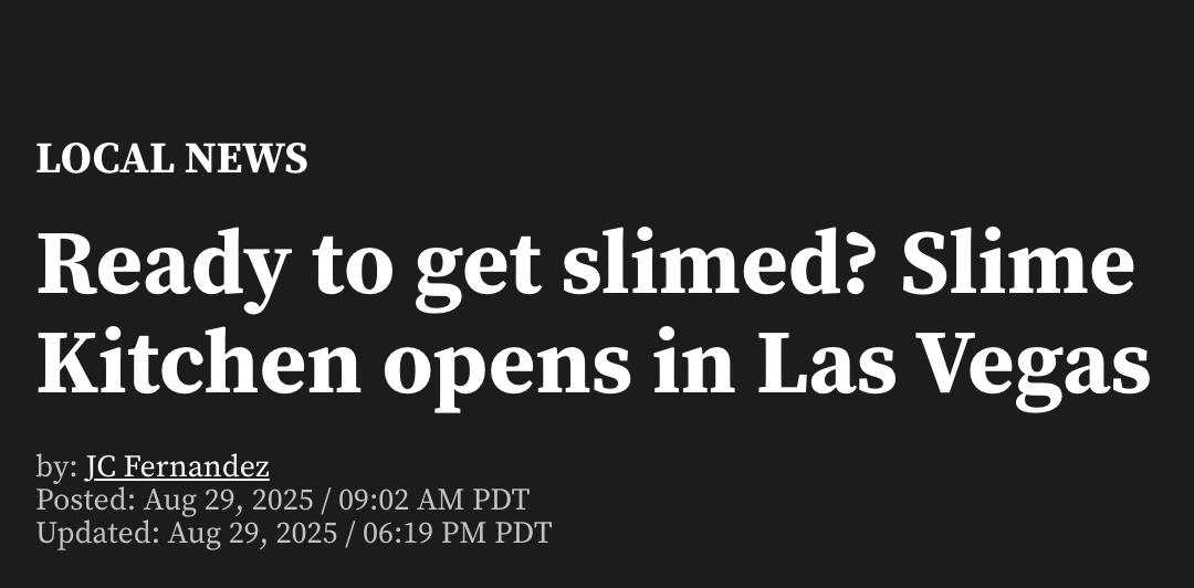 Ready to Get Slimed? Slime Kitchen Opens in Las Vegas